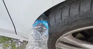 Ако видите пластмасова бутилка в гумата си бързо се обадете в полицията!