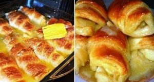 Увивам ябълките в тесто поливам щедро със Спрайт и пека